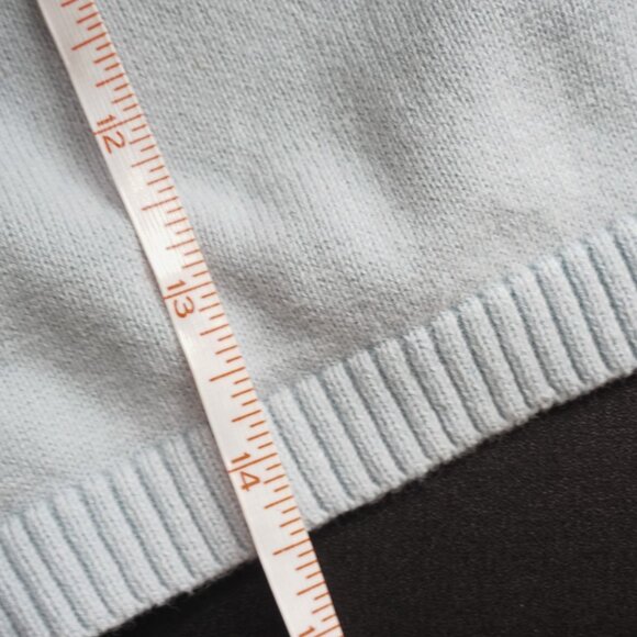 Marks & Spencer Knit Embroidered Bunny Sweater Dress Light Blue Baby Sz 9m - Picture 8 of 9